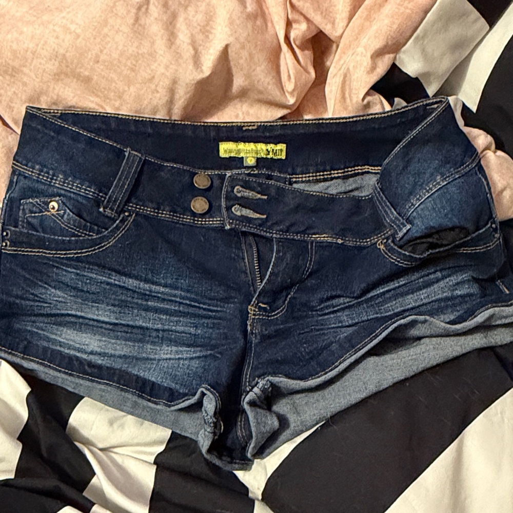 Women’s Dark Blue Denim Jean Shorts